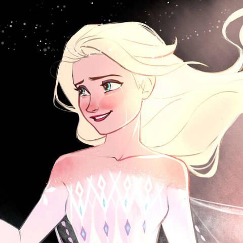 An image of Elsa from Frozen 2.