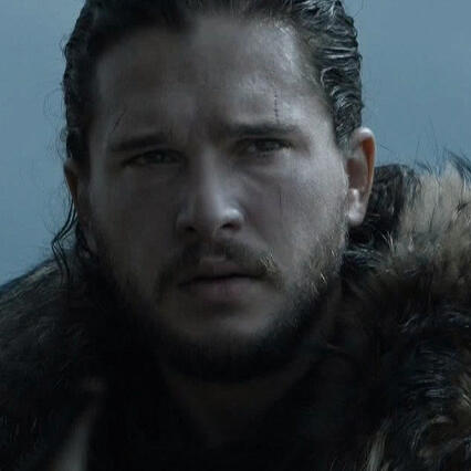 An image of Jon from Game of Thrones.